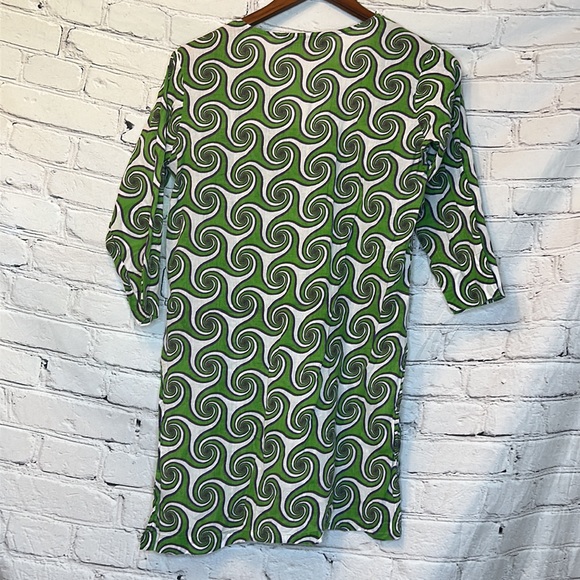 Gretchen Scott Designs Green Purple Long Sleeve Swimsuit Cover-Up Size Small - Picture 7 of 10